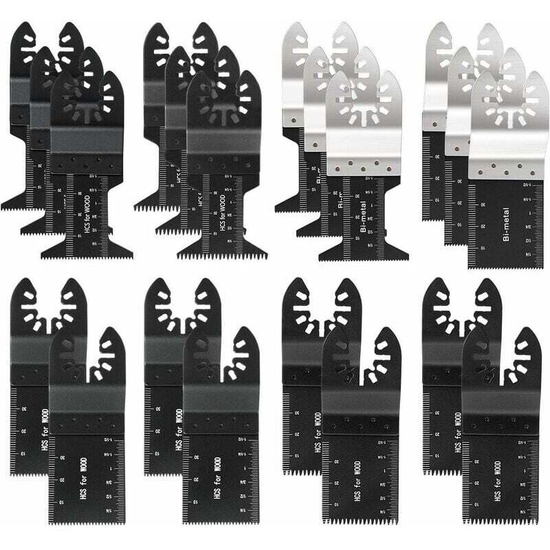 Choyclit - Lot de 20 lames de scie oscillante Accessoires pour scie multifonctionnelle