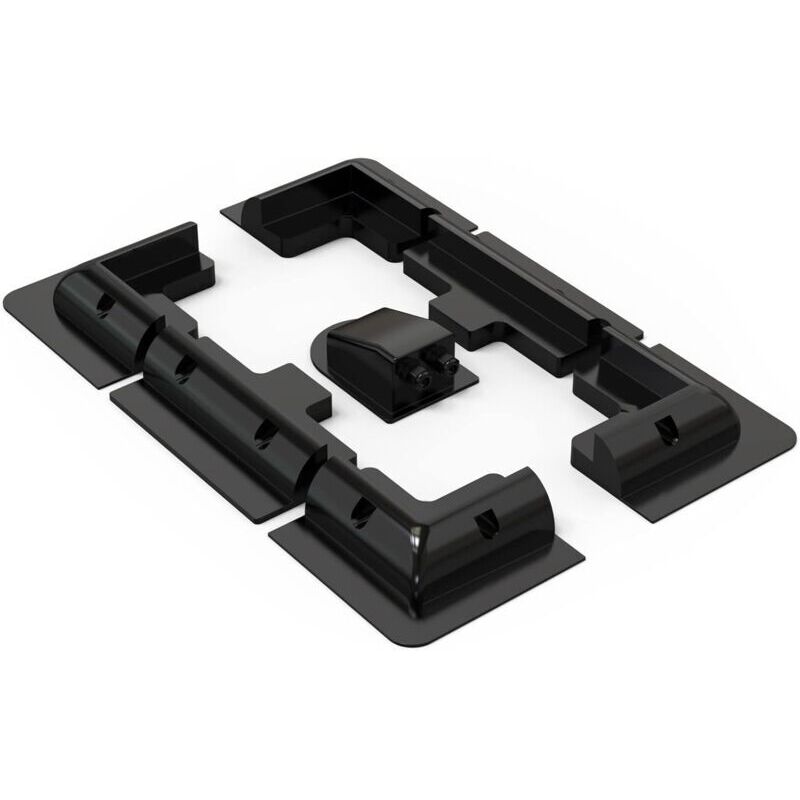 Choyclit - Lot de 7 supports de panneau solaire - Supports latéraux en abs - Sans perçage - Largement utilisé sur les camping-cars, bateaux, toits