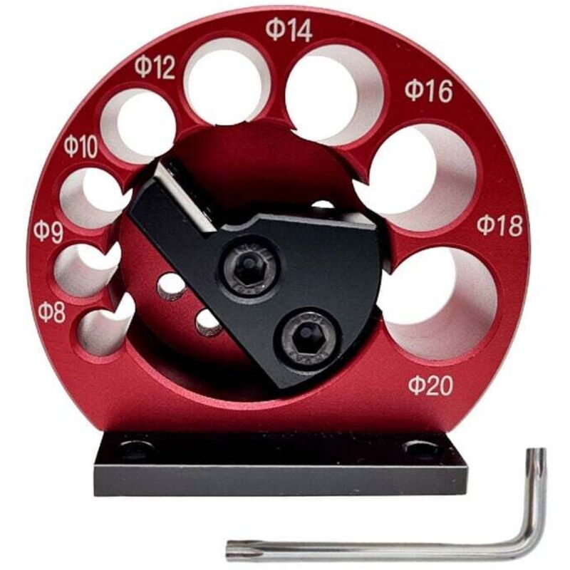 Machine à chevilles réglable en alliage d'aluminium, 8 trous, perceuse électrique, fraisage du bois massif, tige ronde, outil auxiliaire pour le