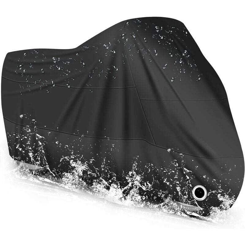 Image of CHOYCLIT Motorradabdeckung Wasserdicht, Kälte- und Wetterbeständig 210T (L 220x95x110cm)