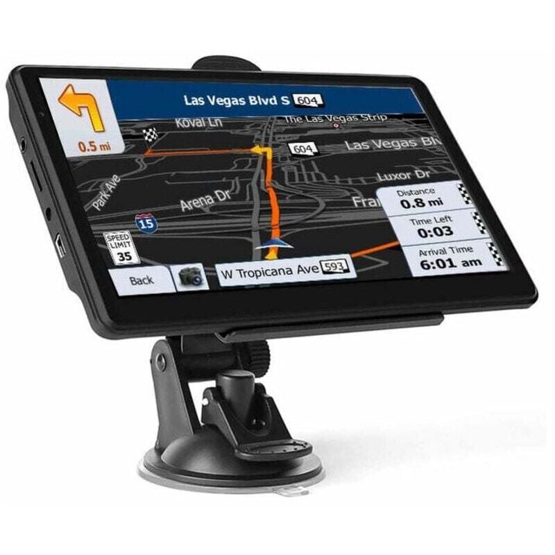 Choyclit - Navigateur de navigation gps pour voiture et camion à écran tactile de 7 pouces Sat 8 Go 256 Mo Système de navigation gps pour vr