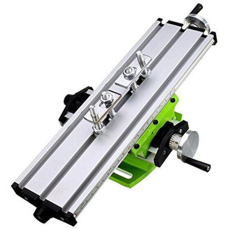 Nouvelle fraiseuse en alliage d'aluminium composé établi croix table coulissante perceuse étau montage (sans foret et moteur) 1 pièce - Choyclit