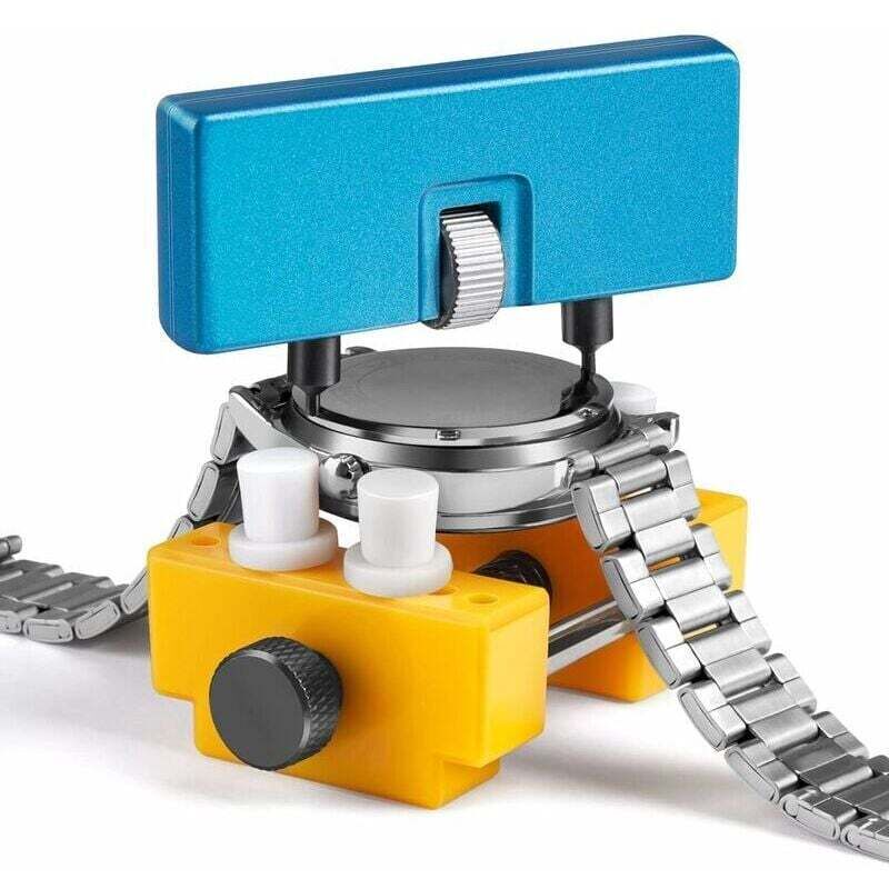 Choyclit - Outil professionnel de retrait de dos de montre, rectangle réglable en métal, couvercle de boîtier arrière de montre, presse plus proche