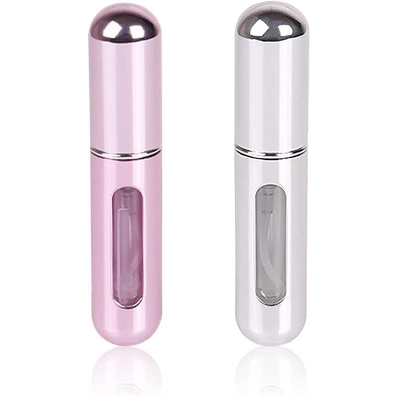 Pulvérisateur,Lot de 2 mini flacons vaporisateurs de parfum de voyage rechargeables - Flacon de taille de voyage - Flacon de pompe de parfum vide
