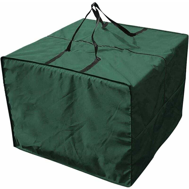CHOYCLIT Sac De Rangement Coussin - Durable 210d Sac De Rangement Pour Coussin De Jardin, 81cmx81cmx61cm Fermeture Éclair Housse Rangement Coussin