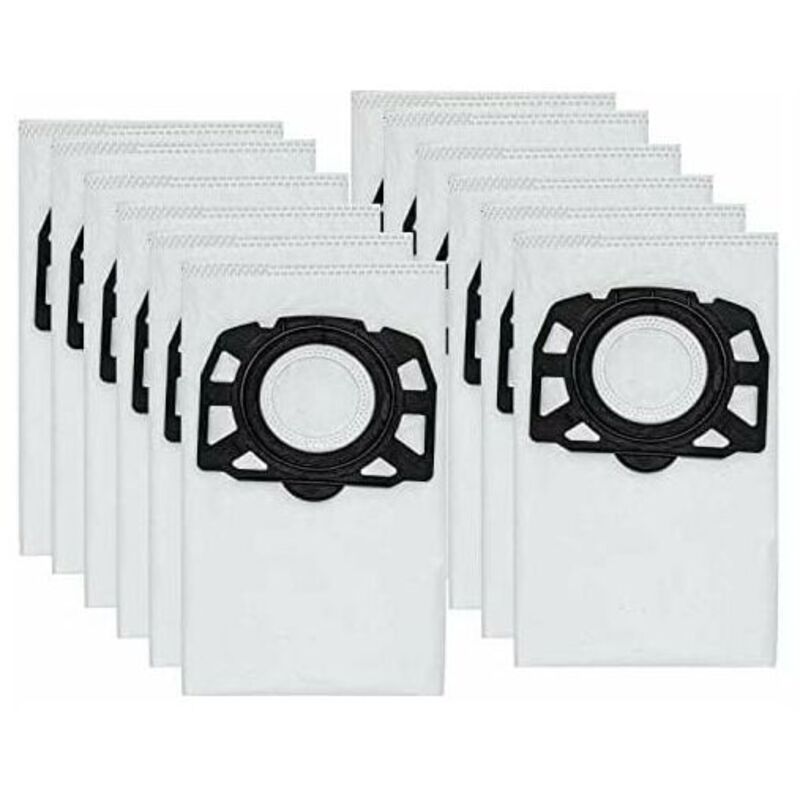 Sac pour aspirateur,12 sacs d'aspirateur kfi 357 pour Kärcher KWD1, KWD2, KWD3,WD2 Plus, WD3,SE 4001, se 4002, 2.863-006.0 - Choyclit