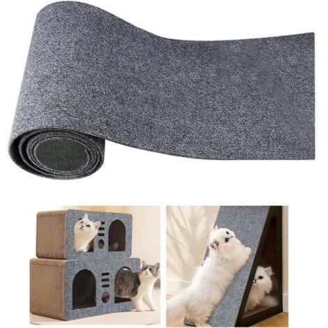 Choyclit – Selbstklebende Katzenkratzmatte 40 x 200 cm – Wandmontierter Kratzbaum zum Schutz von Möbeln – Einfache Montage – Geeignet für Sofas und Fußböden