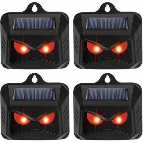 CHOYCLIT Solar-Raubtier-Kontrollleuchte, 4er-Pack – Fuchsabwehr für Gärten – Tierabwehr – Hirschabwehrgeräte – Katzenabwehr – Fuchsabwehr – Di