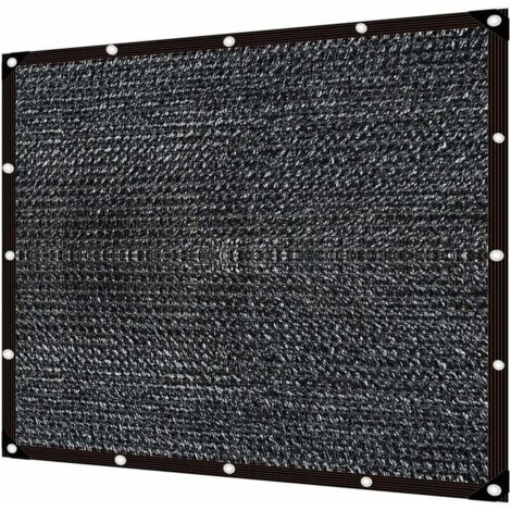 CHOYCLIT Sonnensegel, Schwarzes Schattennetz, Sonnenschutznetz, Schattennetz, Terrassen-Schattennetz, Schattenstoff, Sonnensegel, Schattensegel (3×4m)