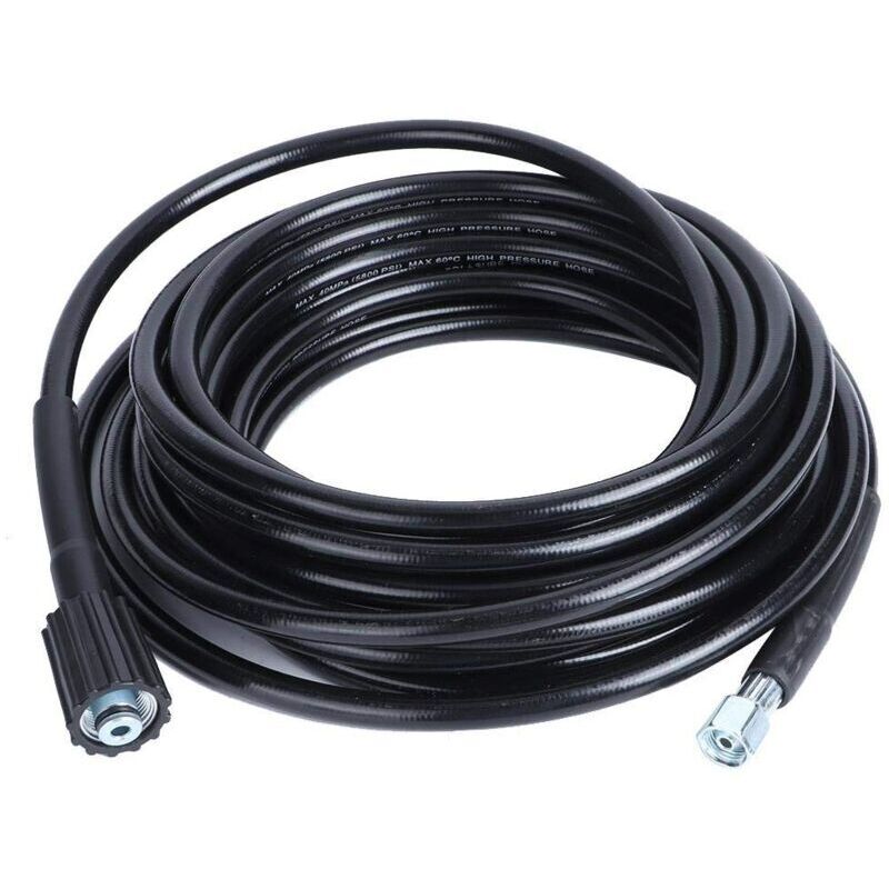 Choyclit - Tuyau pour Nettoyeur Haute Pression, Tuyau de Nettoyage à Filetage M14xM22 10 m, Garage Industriel pour Entreprise de Nettoyage de Voiture