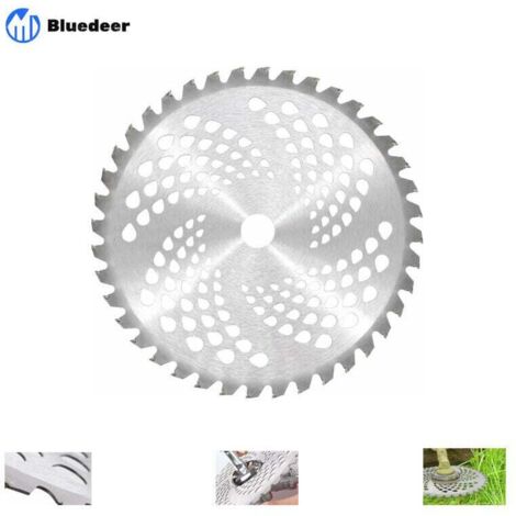 CHOYCLIT Universal-Freischneiderklinge, 25,4 cm x 40 Zähne, Trimmerklinge mit Hartmetallspitze, Unkrautbekämpfung, Mähklinge, 255 x 25,4 mm, 40 Zähne