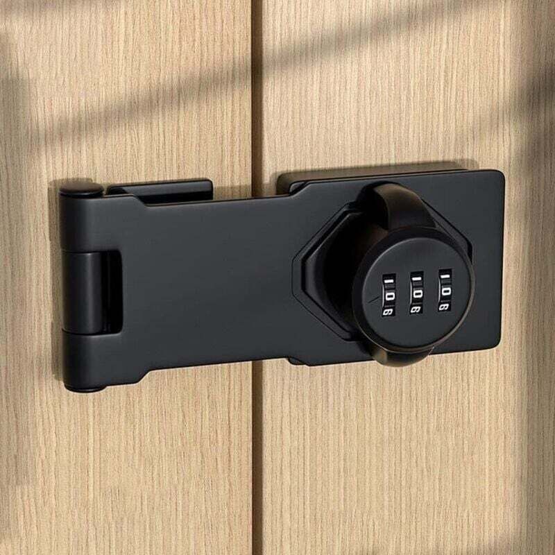 Verrou de Porte à Code en Acier Inoxydable avec vis pour casiers d'école ou de Maison, remises, armoires, Rails de fenêtre - Choyclit