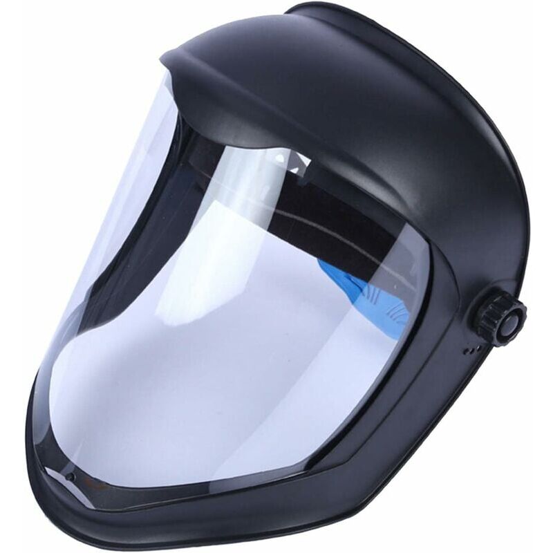 Choyclit - Visière de protection,Casque de Faciale avec Visière Housse de Anti-buée Meulage de Sécurité, Protège Contre Chutes, Masque Double Bandeau
