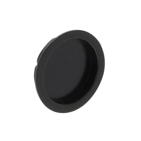 CHRISLIGNE Poignee porte coulissante ronde zamak noir