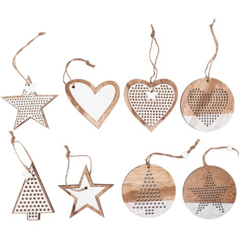 CHRISTBAUMKUGELN 311366 8 SZT  WHITE
