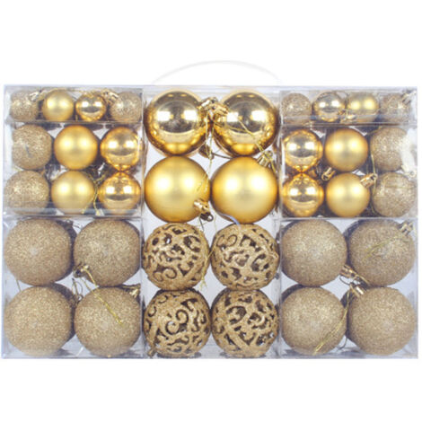 Christbaumkugeln aus Kunststoff, verschiedene Ausführungen, Ornamente für Partydekoration