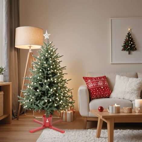 Christbaumständer Rot 61x61x15,5 cm vidaXL