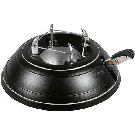 KRINNER Christbaumständer Vario Classic outdoor Baumhöhe max 2,6m ø12cm Ø39cm 5,1kg schwarz