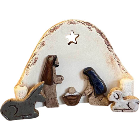 Christian Nativity Resin Ornaments Decorations Nativity Scene Handicraft Easter Table Decorations