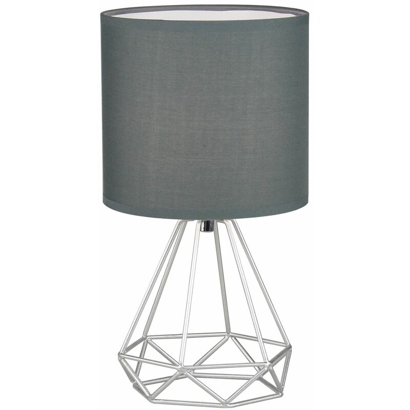 Christie - Silver Geometric Lamp