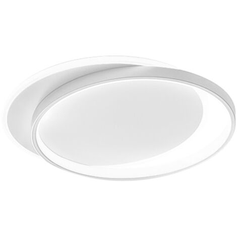 CHRISTINE P/G PLAFONIERA LED 3000K 3000LM 48W ALLUMINIO E METACRILATO BIANCA