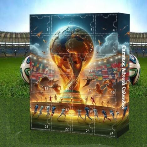 SJQKA Christmas Advent Calendar 2024: Football World Cup Blind Box, Ideal 24-Day Christmas Advent Calendar - Surprise Gift for Girls, Boys and Kids