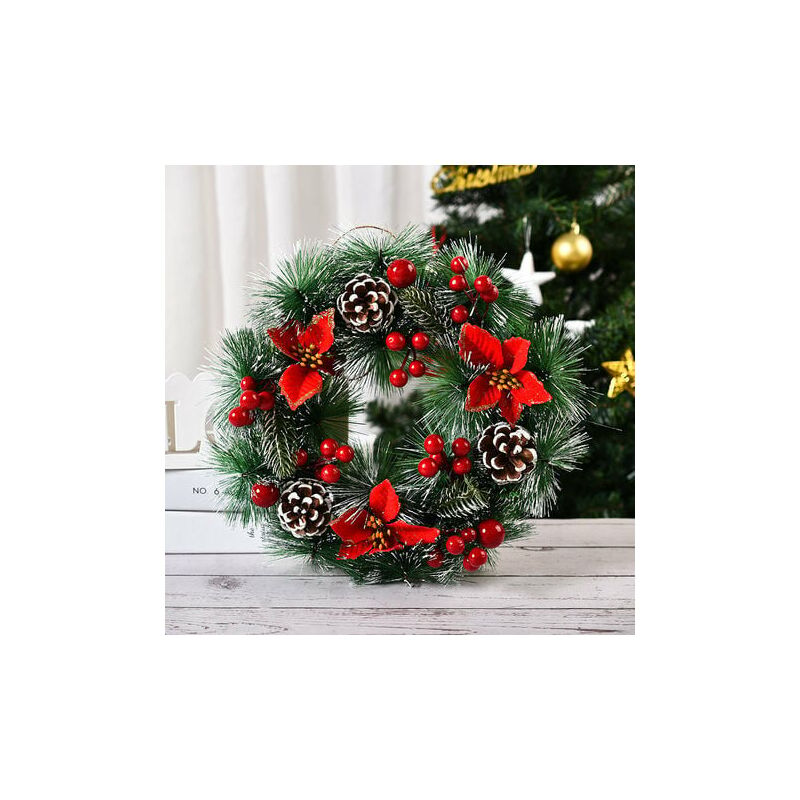 Christmas advent wreath for outside and inside door, for Christmas decoration drive