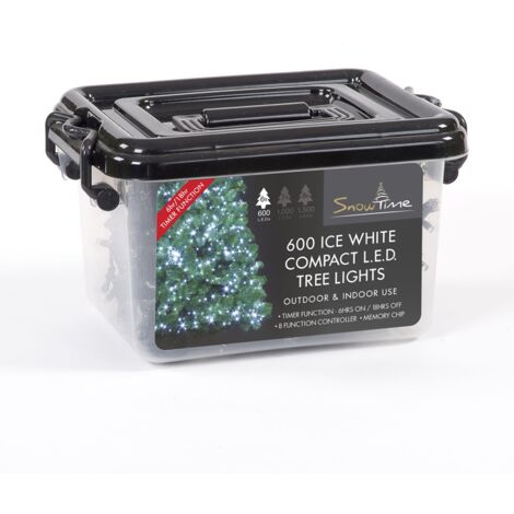 Christmas Compact Multifunction Lights - 600 Led's - Ice White