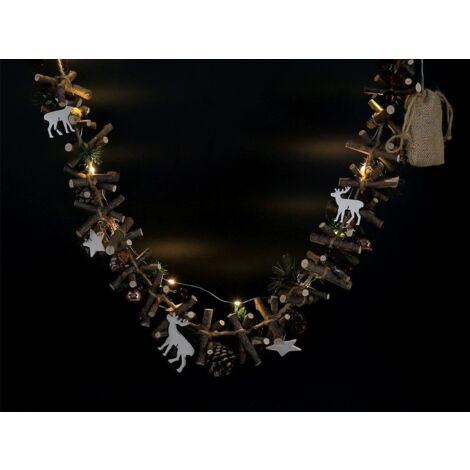 Christmas Decoration 100 cm Woodland Garland Indoor Woodlodge