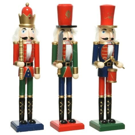 Christmas Decoration Schiaccianoci Natalizio in Legno 50 cm