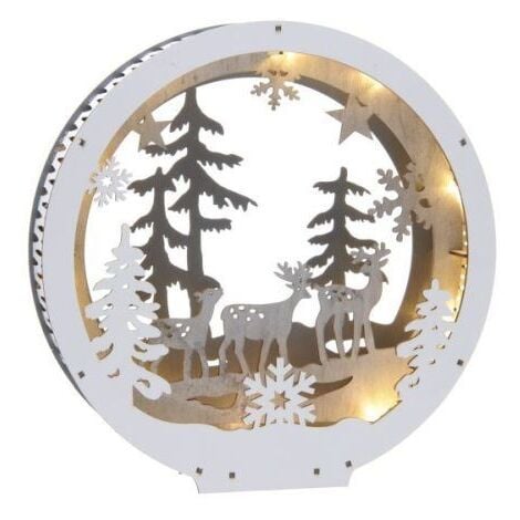 Christmas Decorations Reindeer Forest Battery Operated Festive