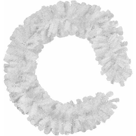 Christmas Garland - artificial, detailed and lifelike, 2.7 m - Christmas wreath, garland, wreath - white