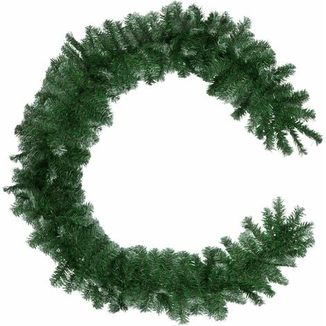 Christmas Garland - artificial with frosted tips, 2.7 m - Christmas wreath, garland, wreath