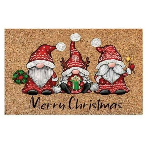 Christmas Gnome Doormat, Merry Christmas, Welcome Doormat, Doormat, 40 x 60 cm, YMYNY