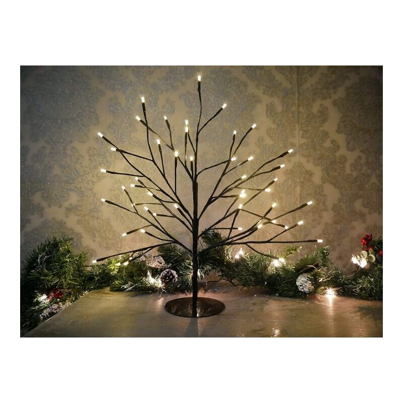 Christmas LED Black Twig Tree (45cm)