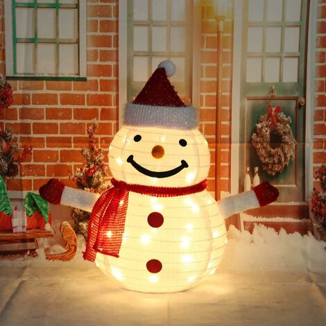 Christmas LED, Santa Claus / Snowman / Penguin, Foldable and Retractable, IPX65 Waterproof, Garden Decoration 56x36 cm (hot light)