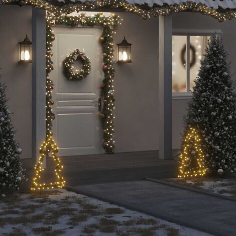 Christmas Light Decoration with Spikes Tree 80 LEDs 60 cm vidaXL