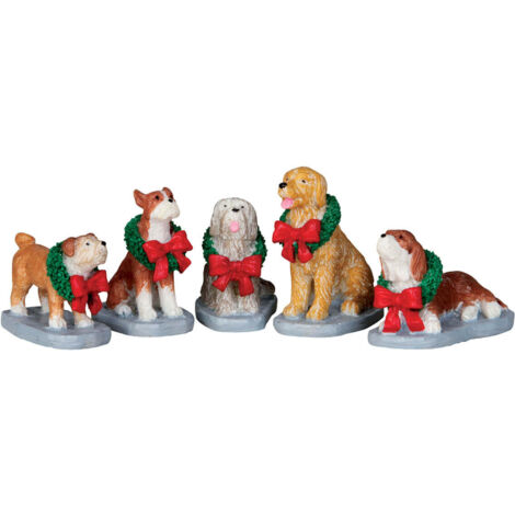 Christmas Pooch, Set Of 5 - lemax cod 32138