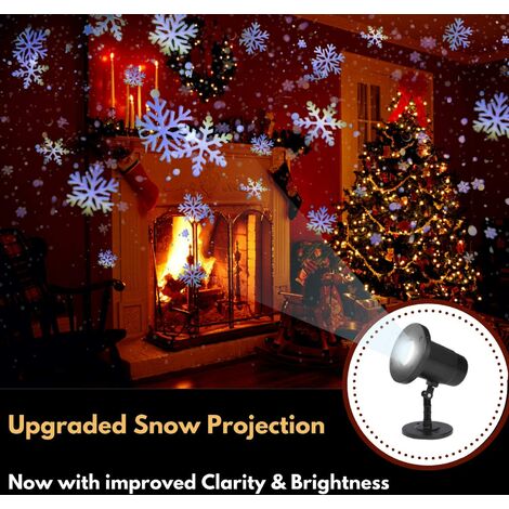 KARTOKNER Christmas Projector Lights Outdoor, IP65 Waterproof Dynamic Snowflake Projector, Indoor Outdoor Decorative Lighting