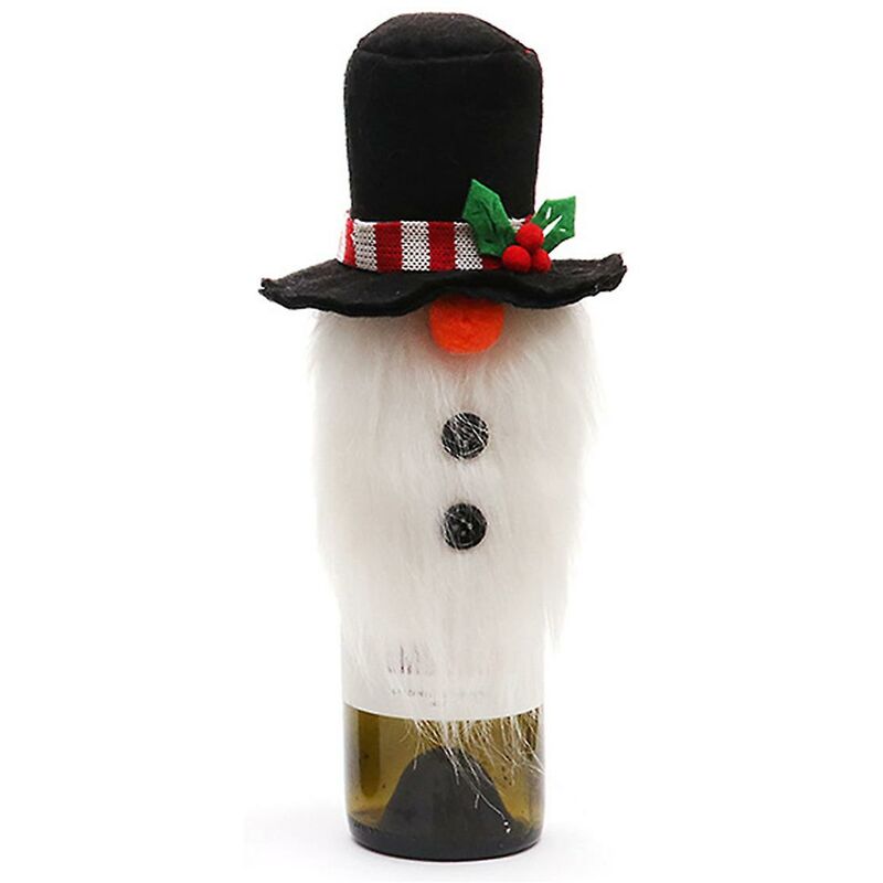 Christmas Red Wine Bottle Cap Lightweight And Portable For Home Decoration