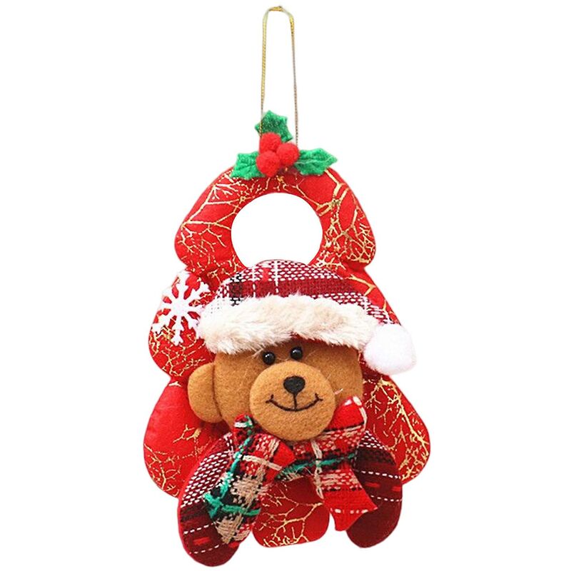 Christmas Santa Claus Deer Bear Pendant Exquisite And Compact Santa Pendant For Christmas Party Favors Home Decoration