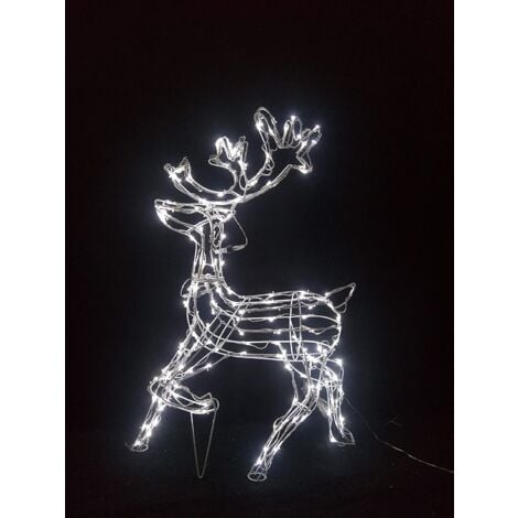Christmas Standing Reindeer Rope Light LED Ornament (88cm)