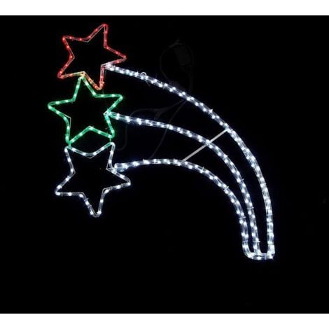 Christmas Star Rope Lights Silhouette LED Lights Waterproof Indoor/Outdoor Christmas Decoration