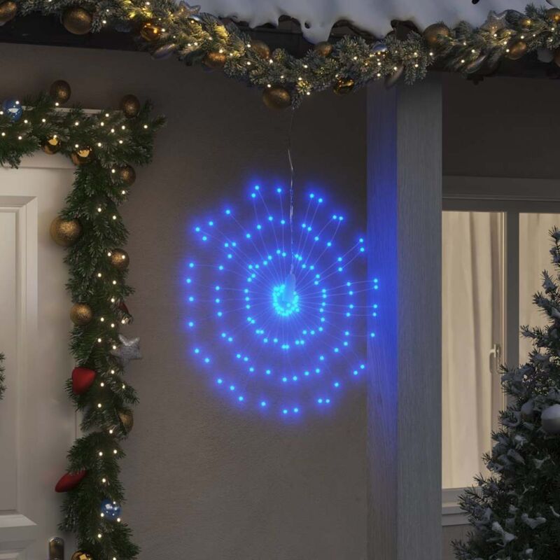 Christmas Starburst Light 140 Leds Blue 17 Cm Vidaxl