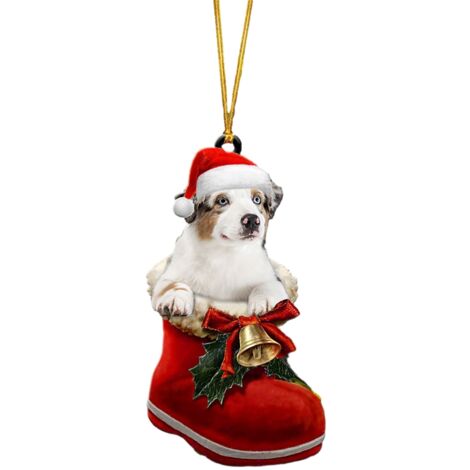 Christmas Stocking Cartoon Hanging Gift Christmas Stocking Ornament for Car Festival Decoration