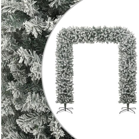 Christmas Tree Arch with Flocked Snow 240 cm vidaXL