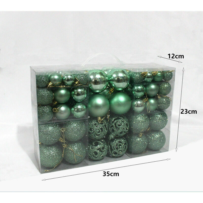 Christmas tree decoration balls 100 pieces, lilac, 3 cm, 6 cm, 4 cm lycxames