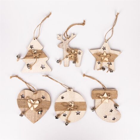 Christmas Tree Hanging Decorations set includes 6 Pcs