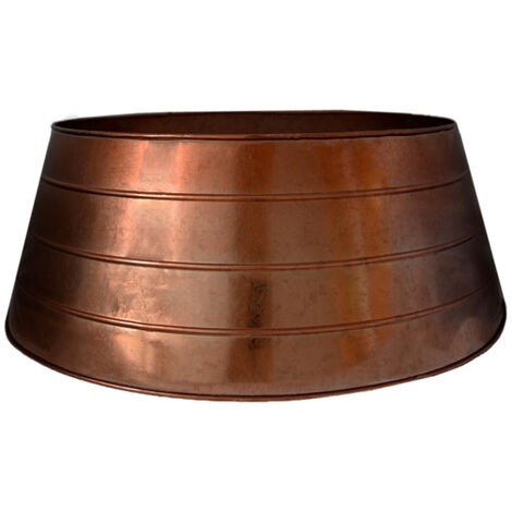 Christmas Tree Skirt - Iron - L67 x W67 x H26 cm - Copper