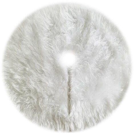 Christmas Tree Skirt,White Carpet Christmas Tree Skirt Base Mat Cover For Christmas Tree Decoration New Year Home Party